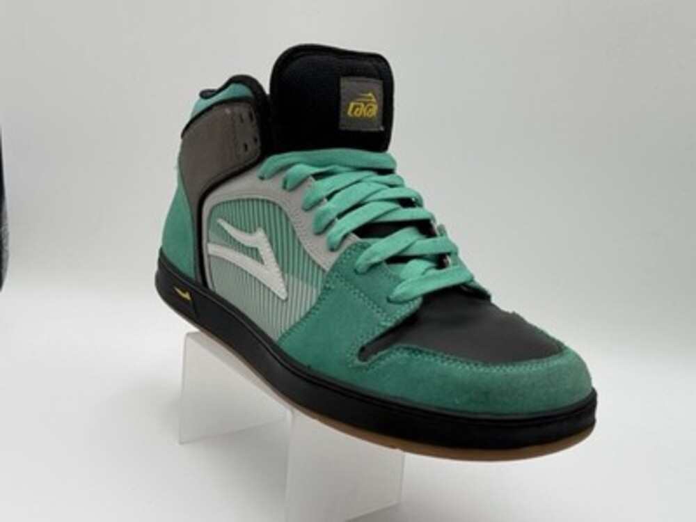 Lakai Telford Men’s Size 13 Skateboard Shoes Green  Suede